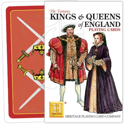 Kings and Queens of England playing cards