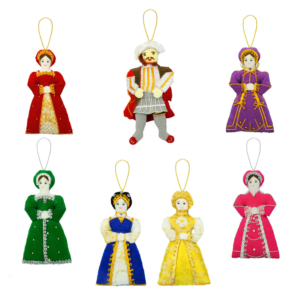 Henry VIII and wives tree decorations