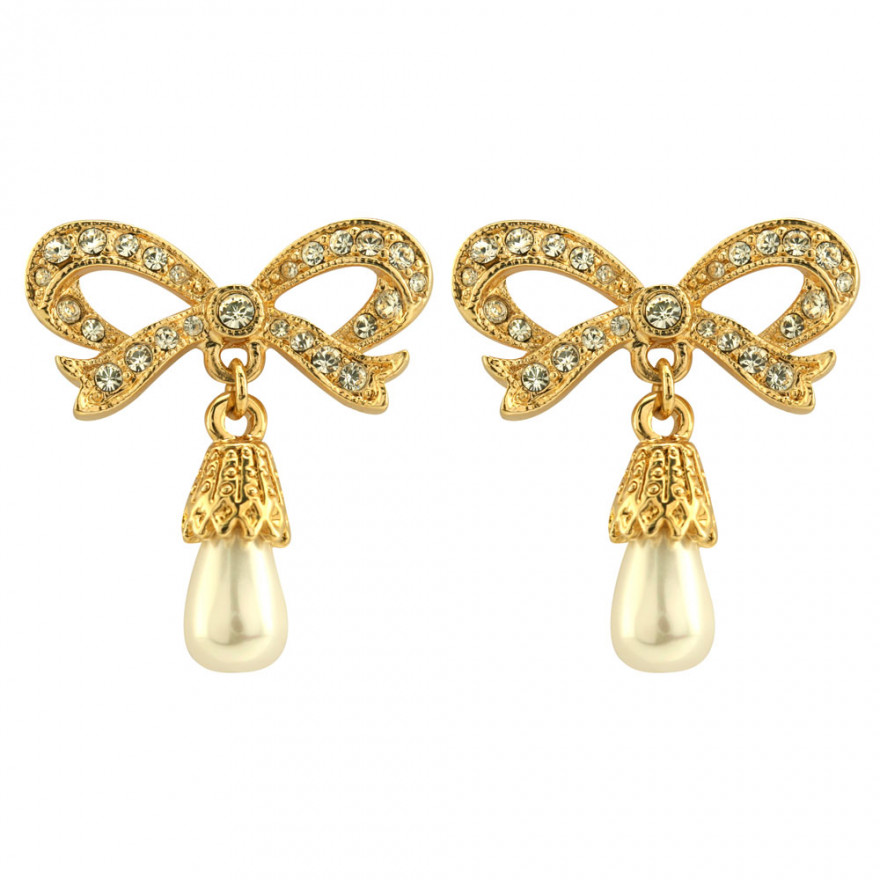 Princess bow earrings