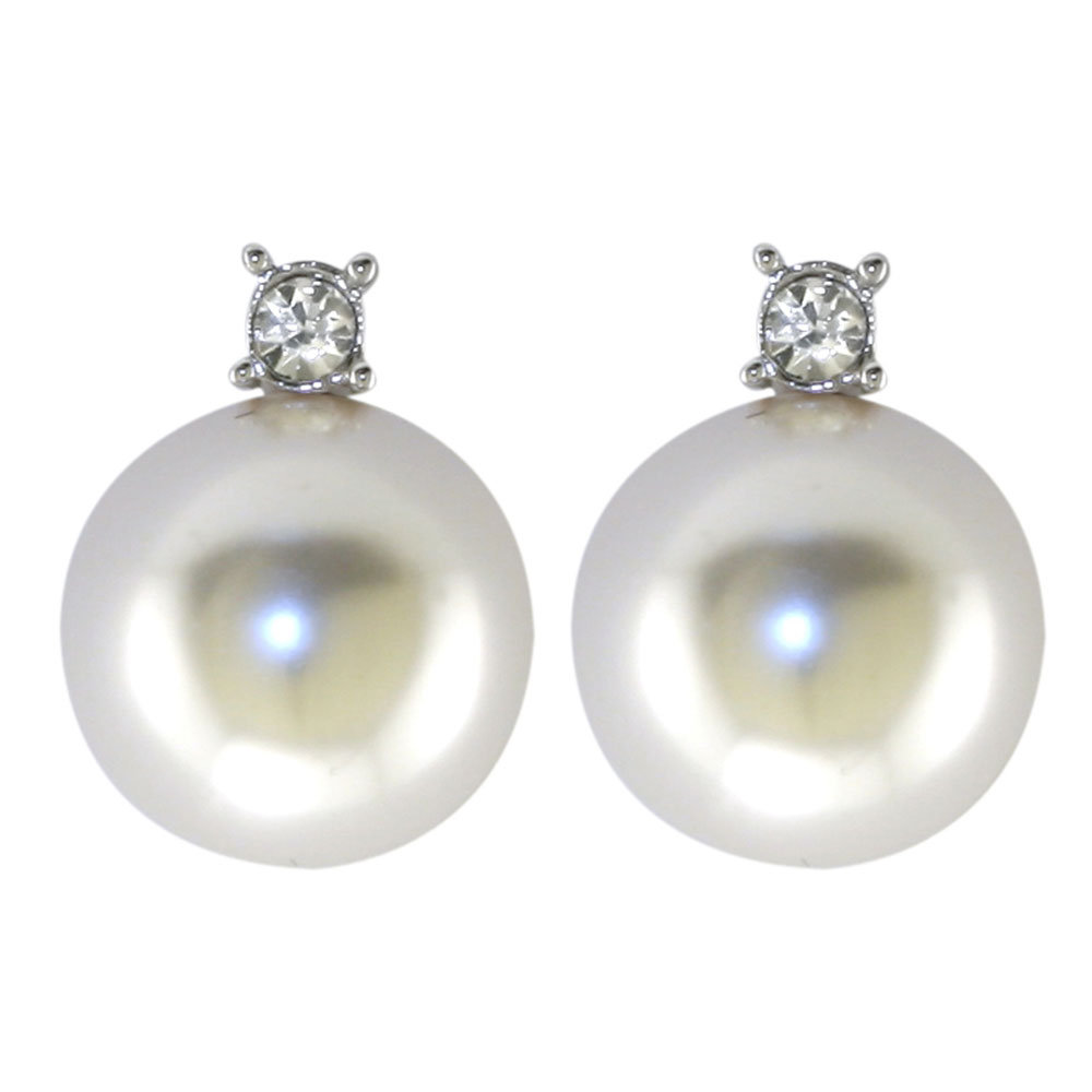 Queen Mary button stud earrings