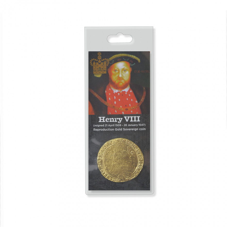 Replica coin - Henry VIII Tudor gold sovereign 