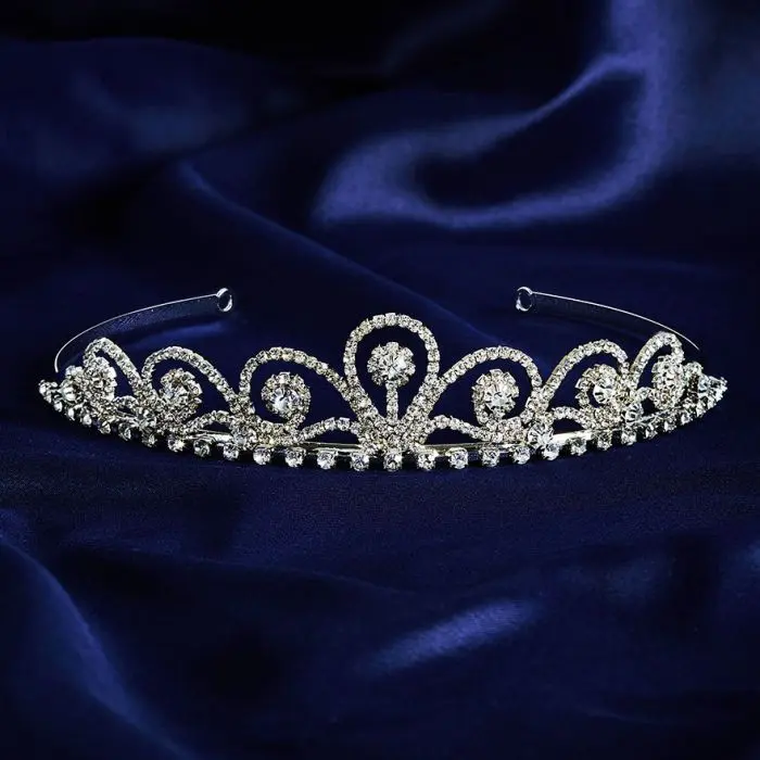 Bridal Princess Tiara with Swarovski Crystals