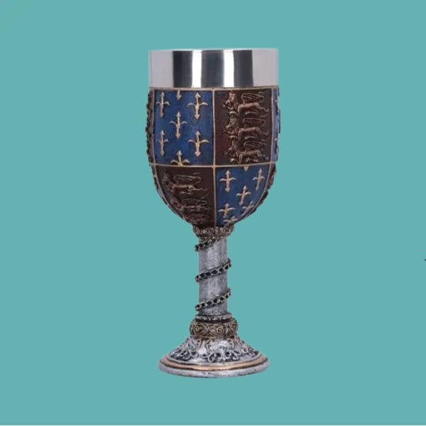 Lord Of Battles - Brass Plated Medieval Goblet - Kult Of Athena - View #9