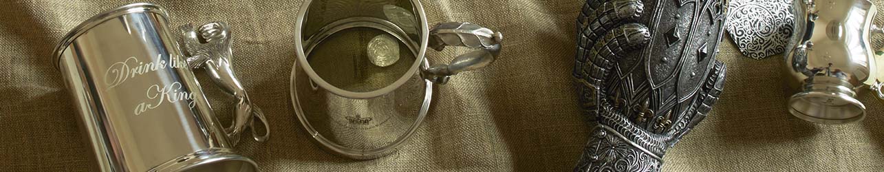 Goblets & Tankards - Pewter & Leather Goblets & Tankards - Pewter & Leather