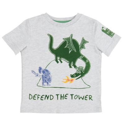 Grey children's top with green dragon