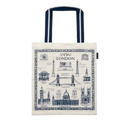London buildings & heritage cotton tote bag