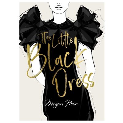 Book cover featuring illustration of woman in black dress