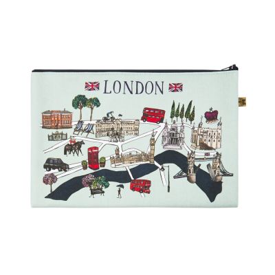 Katie Cardew Map Flat Pouch