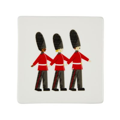 Guards marching ceramic coaster