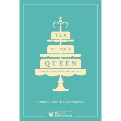 Turquoise colour recipe book with a cake silhouette 