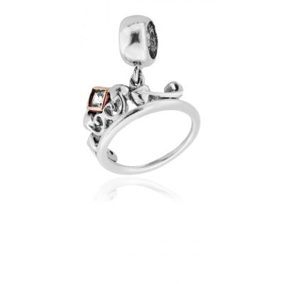 Clogau Princess collection - Tiara silver and rose gold charm
