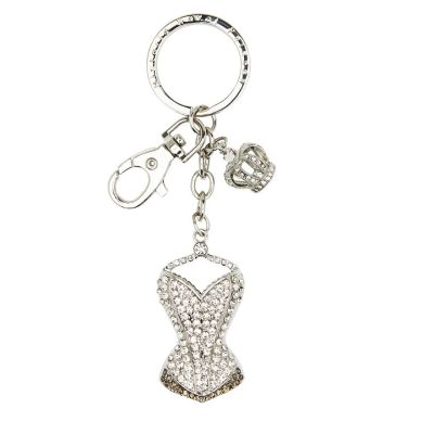 Corset crystal keyring