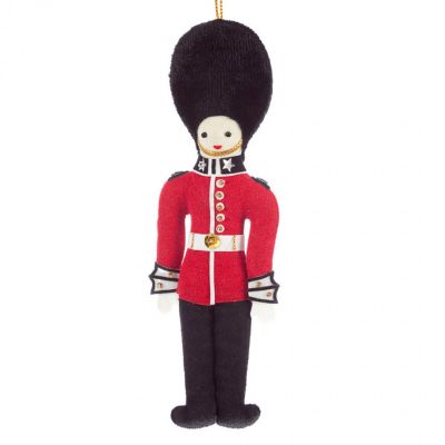 Red and black fabric Guard hanging decoration