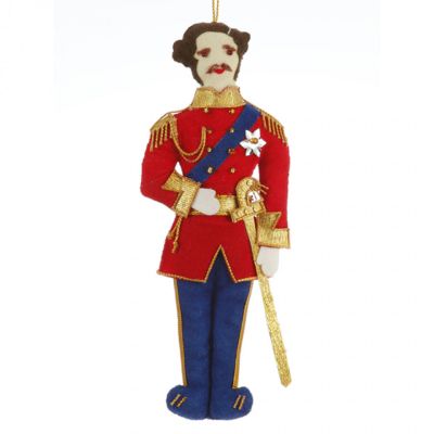 Prince Albert in military dress fabric hanging decoration
