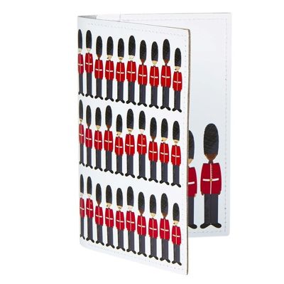 Guards recycled leather passport holder