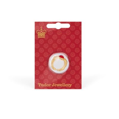 Henry VIII Gold Red Ring