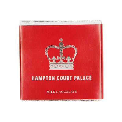 Chocolate bar in red and silver wrapper