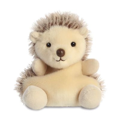 Plush hedgehog soft toy with face