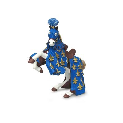 Children's toy horse figurine in blue