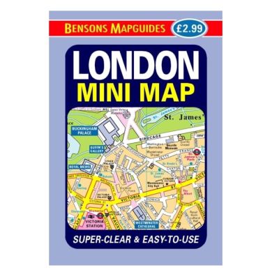 Purple book cover of map of London
