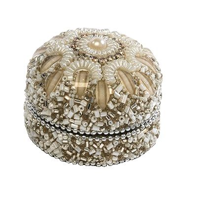 Pearl Scalloped Trinket Box
