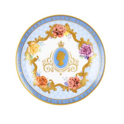 Queen Elizabeth II Longest Reigning Monarch Commemorative Fine Bone China Bon Bon Dish