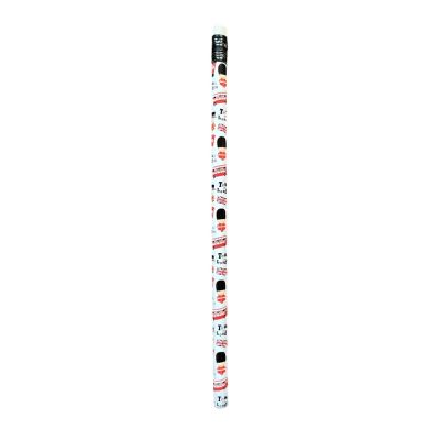 White pencil with London icons