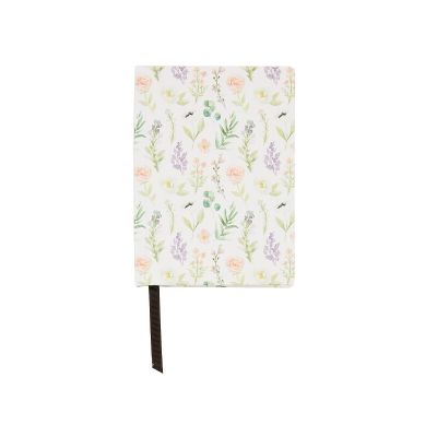 Notebook with a pastel floral design cover