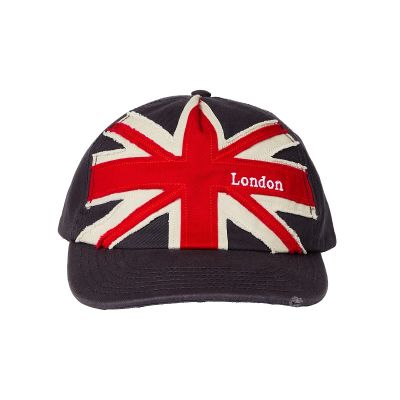 Navy cap with Union Jack and 'London' inscription
