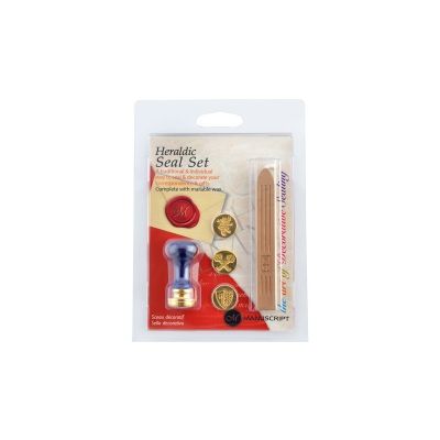 Wax seal set with three gold coins
