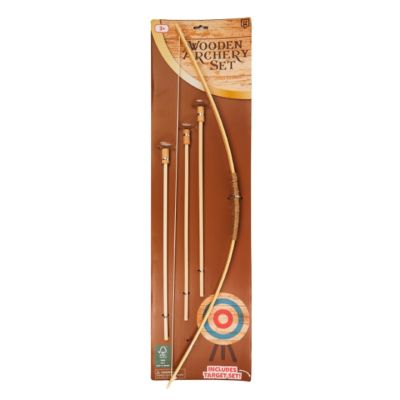 Wooden archery set