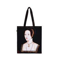 Black tote bag with portrait of Anne Boleyn