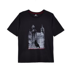 Dark grey t-shirt with raven at the Tower of London