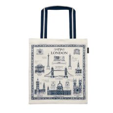 London buildings & heritage cotton tote bag