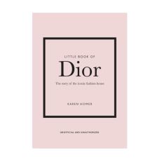 Pink book cover with Dior logo