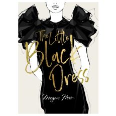 Book cover featuring illustration of woman in black dress
