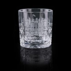 Hampton Court Palace engraved tot glass