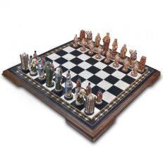 Hand painted Battle of Hastings chess set