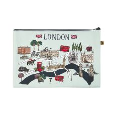 Katie Cardew Map Flat Pouch