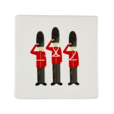 Guards saluting ceramic coaster