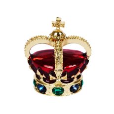 Gold and red jewelled crown magnet