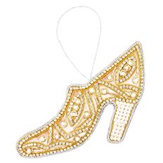 Crystal and Pearl Shoe hanging decoration