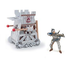 Children's toy tower and bowman figurine