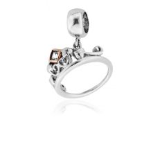 Clogau Princess collection - Tiara silver and rose gold charm