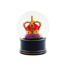 Snow globe with gold crown