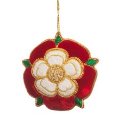 St Nicolas Tudor Rose tree decoration