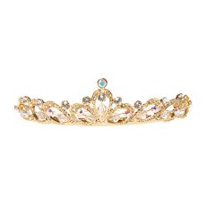 Gold tiara hair comb