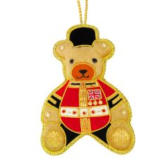 Royal Guard embroidered teddy bear fabric hanging decoration