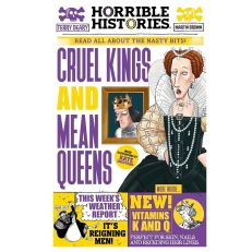 Purple and yellow horrible histories book cover