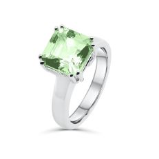Marlene sterling silver green amethyst ring